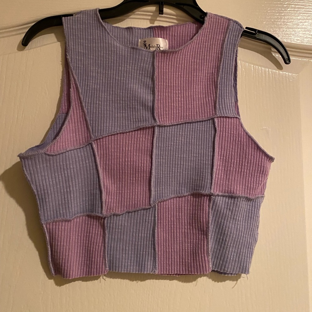 Pink and purple patch tank